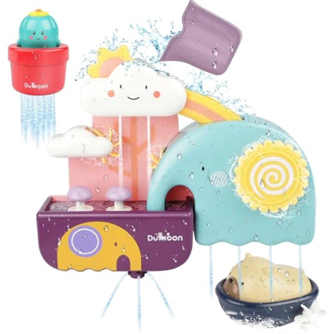 GILOBABY Baby Bath Toys Game, Shower Bath Toys for 1-3+ Year Olds, Waterfall Water Station with Cup