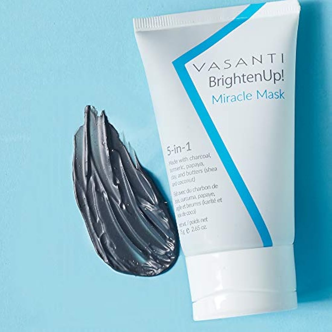 VASANTI Brighten Up! Miracle Mask - Hydrates Brightens Softens Skin Natural Paraben Free Vegan Facial Skincare