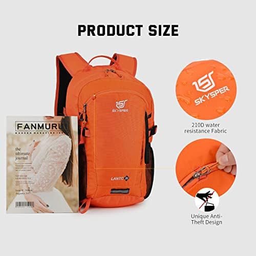 SKYSPER Small Hiking Backpack, 20L Lightweight Travel Backpacks Hiking Daypack Rucksack Women Men for Trekking Backpacking Outdoor Sports