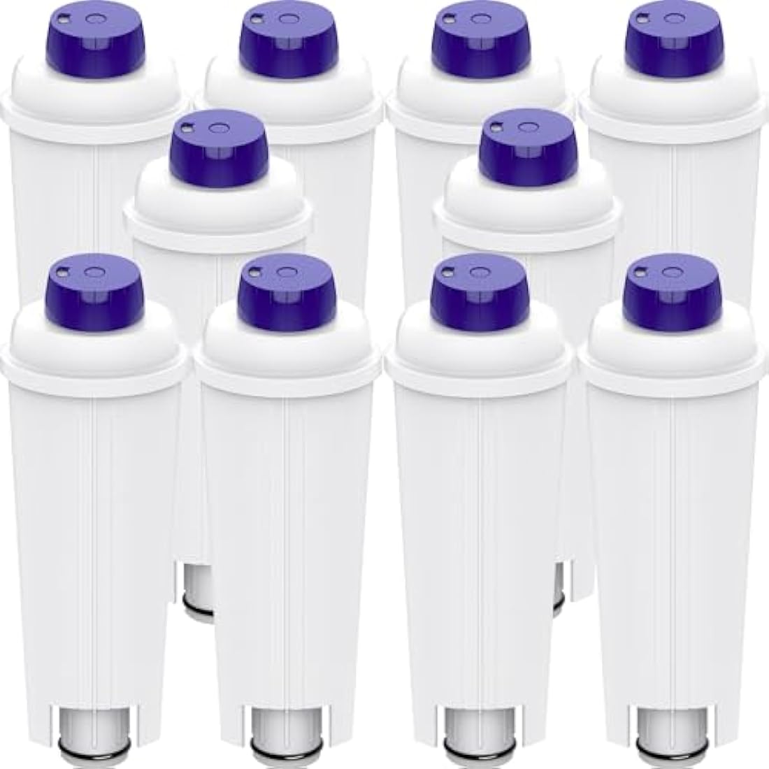 Aiitomg 10PCS Coffee Machine Water Filter for DeLonghi DLSC002 Water Filter for De'Longhi ECAM, ETAM, EC, BC Series