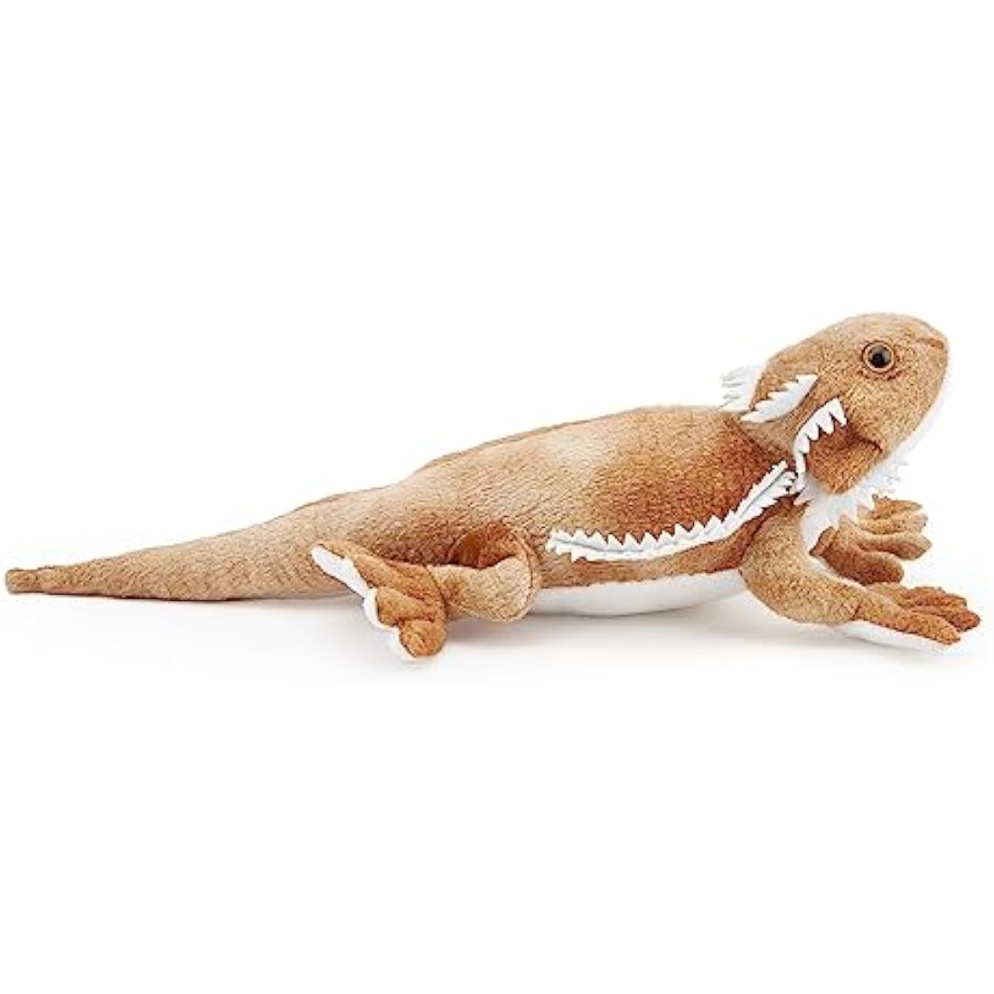 Zappi Co 100% Recycled Plush Bearded Dragon Toy (34cm Length) Stuffed Soft Cuddly Eco Friendly animals Collection For New Born Child First kid