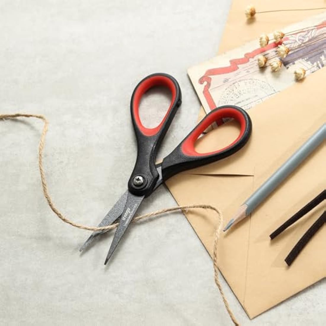 LIVINGO Titanium Scissors Set - Heavy Duty Sharp Non-Stick Blades for Paper, Fabric, Stationery - Comfort Grip Handles - Ideal for Home Office School and Crafting - Includes 5", 7", 8" Sizes
