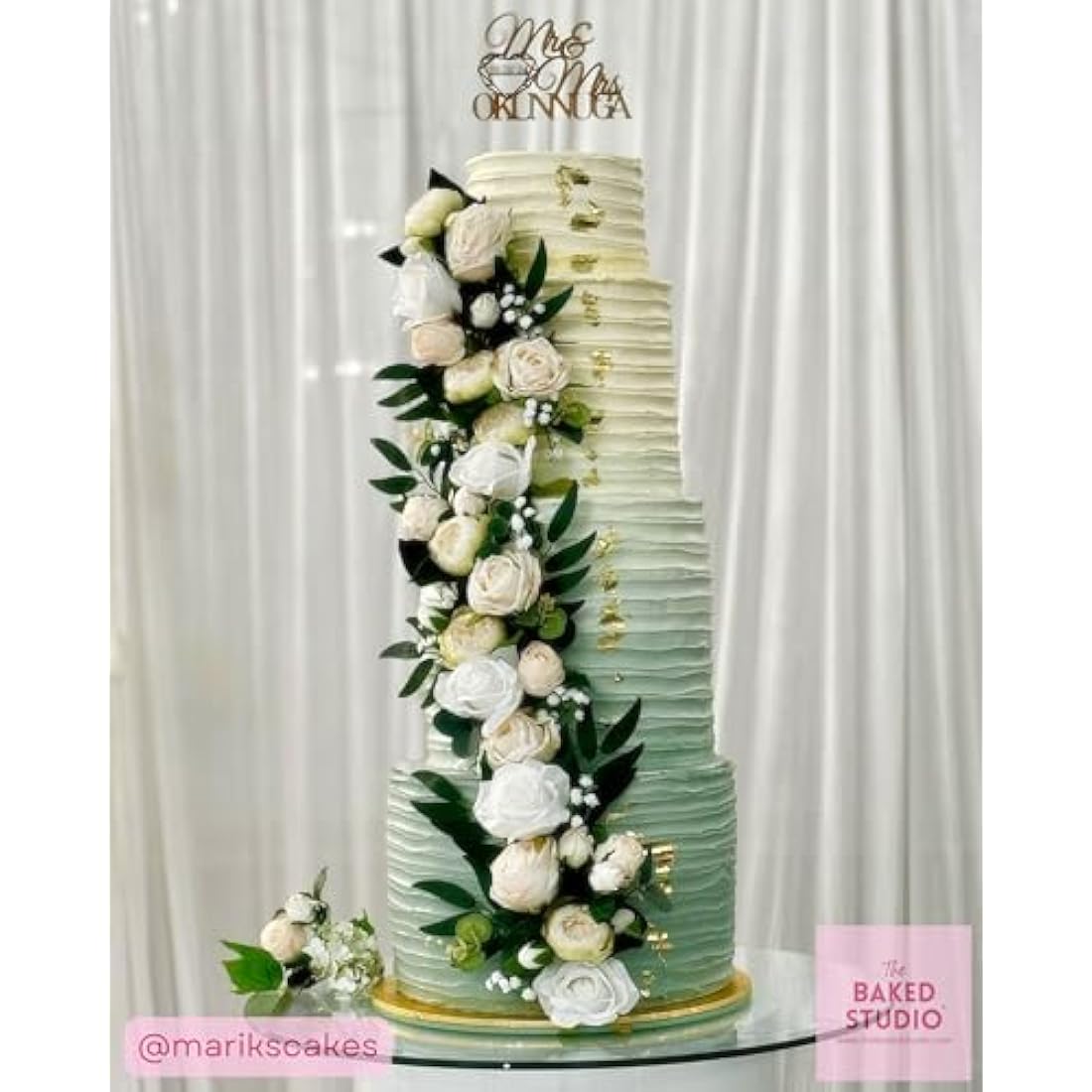 The Baked Studio – 'Dried Touch 12-Piece Small Rose And Tea Rose Stem Bouquet' Artificial Dried Flowers For Cake Decorating, Home Décor, Vase, Weddings, Bridesmaid Bouquets (Ivory)