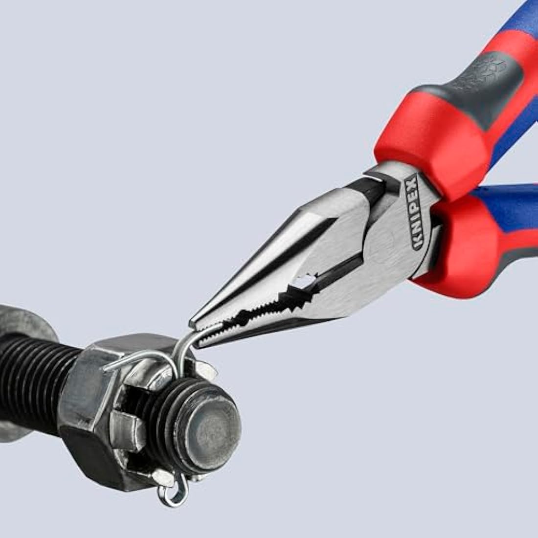Knipex Needle-Nose Combination Pliers black atramentized, with multi-component grips 145 mm 08 22 145