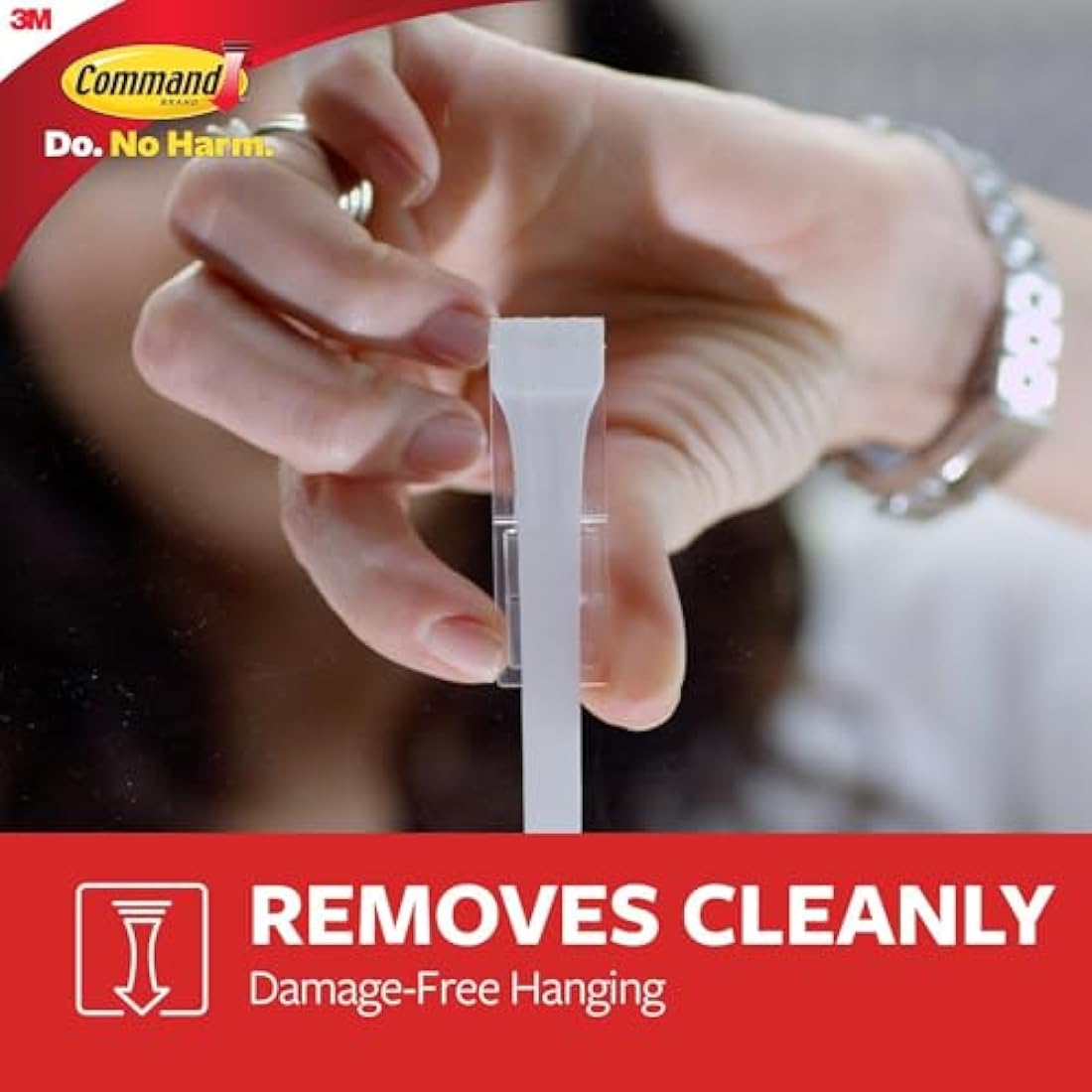 Command Medium Designer Hooks, White - Pack of 6 Hooks and 9 Adhesive Strips - Damage Free Hanging - Holds up to 1.3kg