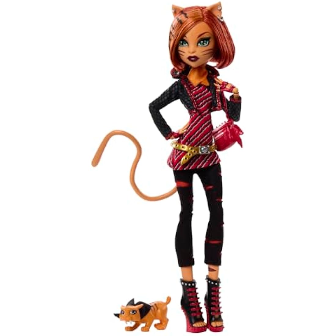 Monster High Boo-riginal Creeproduction Doll, Toralei Collectible Reproduction with Doll Stand, Diary, and Pet Saber-Tooth Tiger Sweet Fangs, HYV91