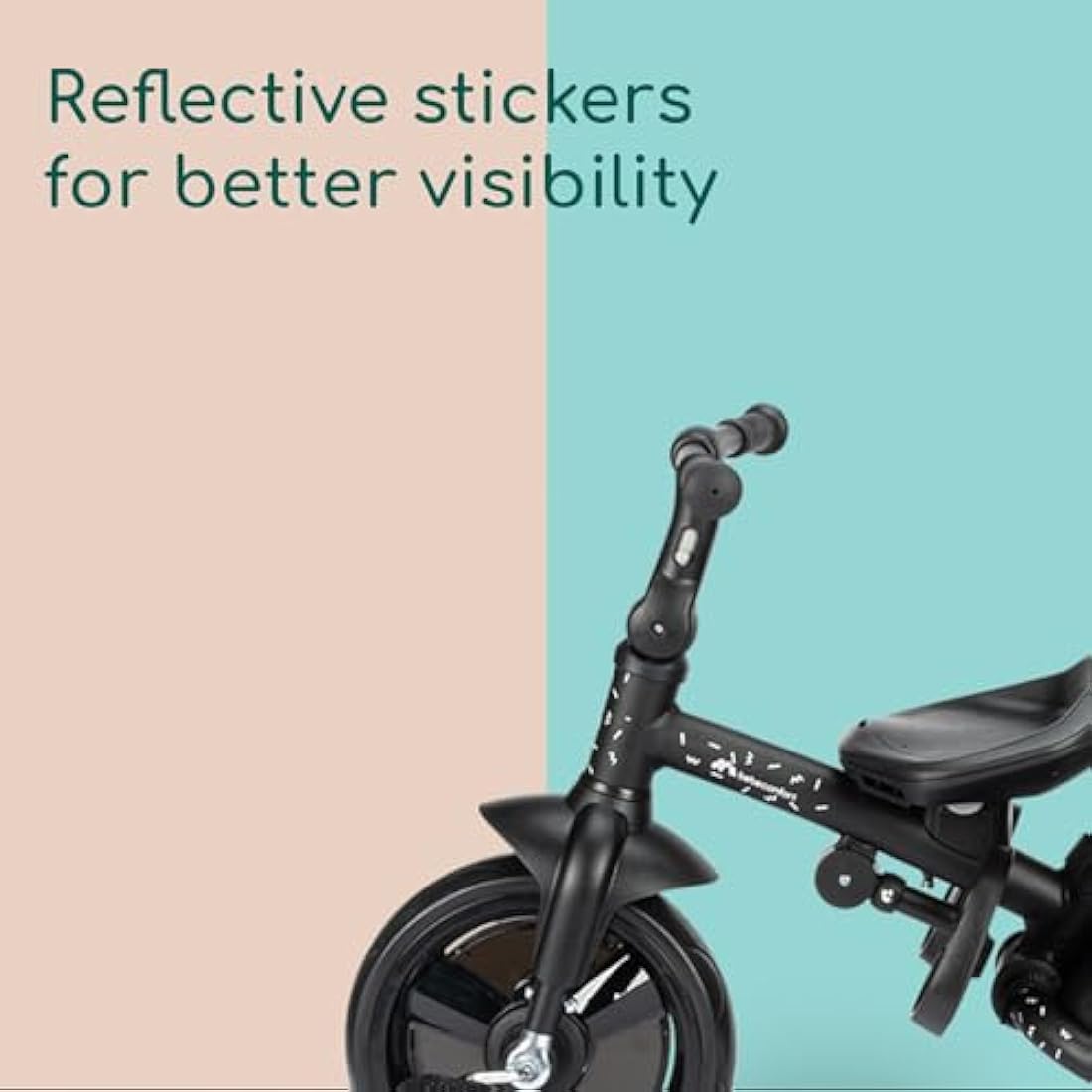 Bebeconfort Windy, Baby Trike with Parent Handle, 10 Months - 4 Years, 0-25 Kg, Adjustable to Child, Comfortable and Reversible Seat, Protective Canopy, Compact Fold, Toddler Bike, Tinted Grey