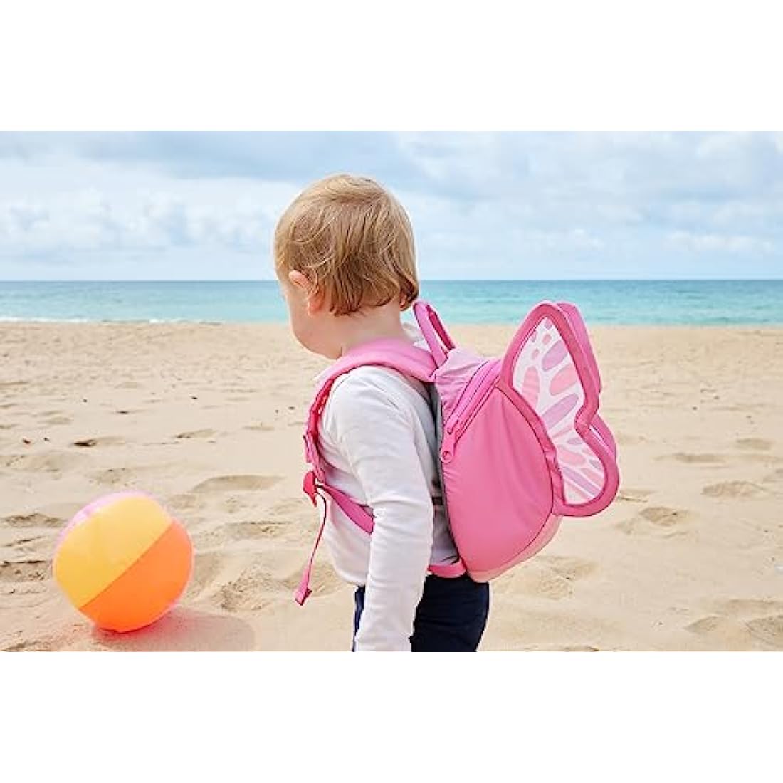 LittleLife Butterfly Toddler Backpack With Safety Rein, 18 x 14 x 23 cm