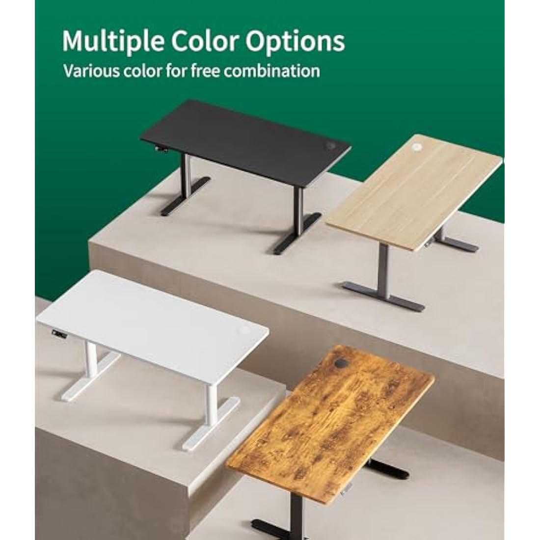 MAIDeSITe Table Top,Desktop for Height Adjustable Electric Standing Desk,140 * 70 * 2.5 cm