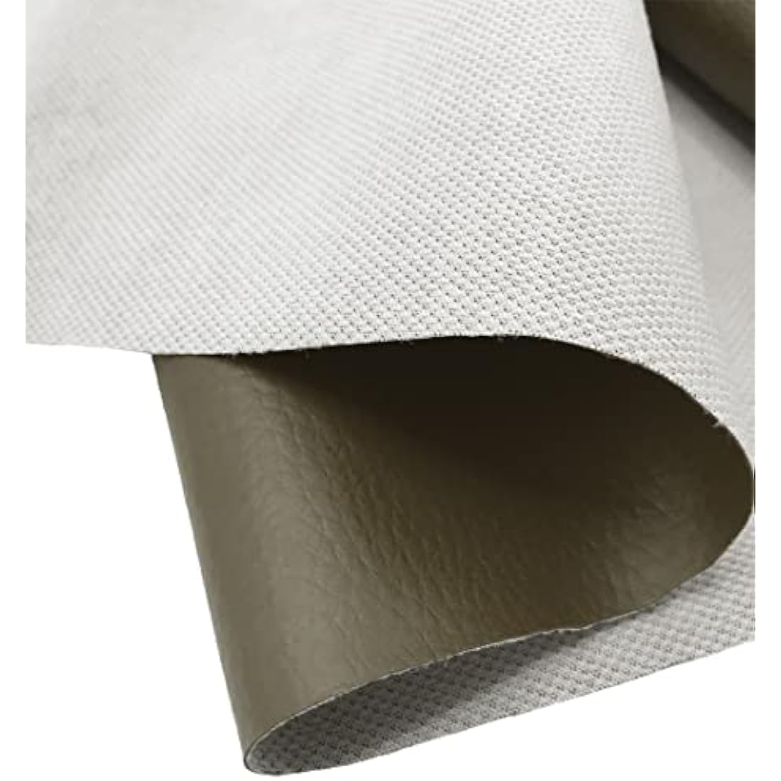 A-Express Grained Faux Leather Fabric Waterproof Heavy Duty Leatherette Vinyl Leathercloth Upholstery Textured Material - Khaki 1 Metre 100cm x 140cm