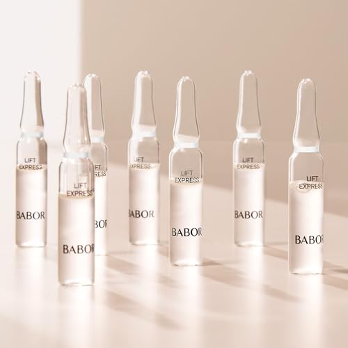 BABOR Lift Express Anti-Aging Serum Ampoules for the Face, for Immediate Anti-Wrinkle Effect, Vegan Formula, 7 x 2 ml Concentrated Ampoules