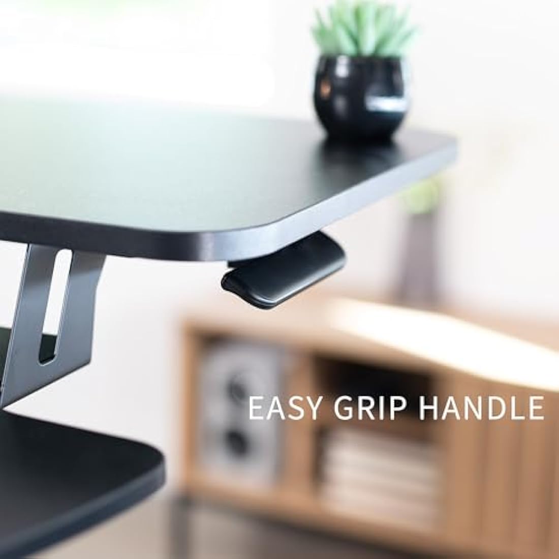 VIVO Height Adjustable 91cm Standing Desk Converter with Dual 13 to 30 inch Monitor Stand, Sit Stand Monitor Mount and Desk Riser, Black, DESK-V036K-M2