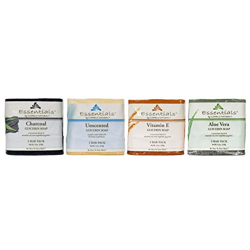 Clearly Natural Glycerine Bar Soap, Unscented, 3 Count, 4 oz each