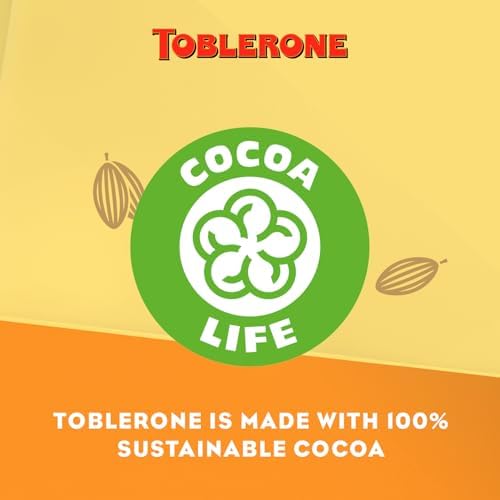 Toblerone Milk Chocolate Bar Multipack, Swiss Chocolate with Honey and Almond Nougat, 20 x 100 g Bar Per Box (1 Box Total)