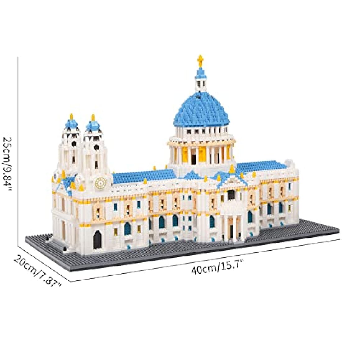 LULUFUN St. Paul's Cathedral Model Building Block Kit, Famous Architecture Mini Building Block, Collection Model Sets,Toy Gifts for Kids and Adults 7053 Pieces