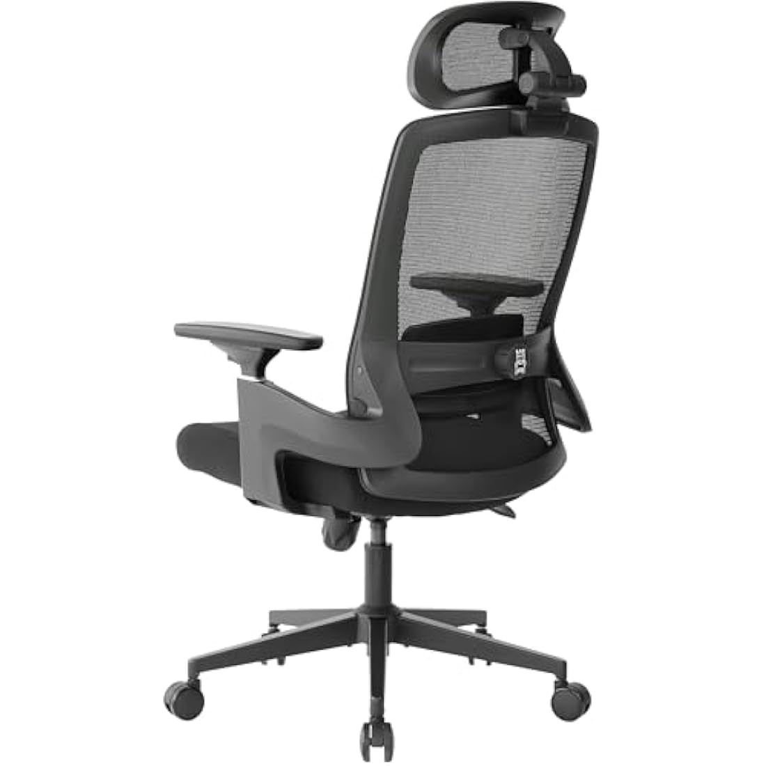 Realm of Thrones VALOUR Ergonomic Office Chair for Home, Gaming Desk Chair, 3D Headrest/High Back Mesh/Comfort Cushion Seat/3D Rotating Armrests/Adjustable Lumbar Support/Heavy Duty Steel Base (Black)