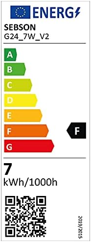 SEBSON G24 7W LED, G24d Universal (G24d-1, G24d-2, G24d-3) - 10 Pack - Neutral White 4000K, 50W Replacement for Light Bulb, 660lm, 230V, 220º Beam Angle - not dimmable