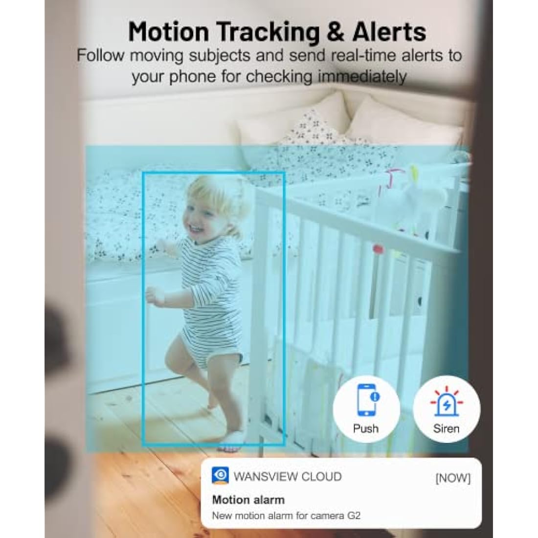 GALAYOU 2K WiFi Pet Camera, Home Security Camera Indoor for Dog, Cat, Baby Monitor Camera, 360° Wireless, Motion Tracking, Night Vision, 2-Way Audio, Works with Alexa&Google Home G2 (2P)