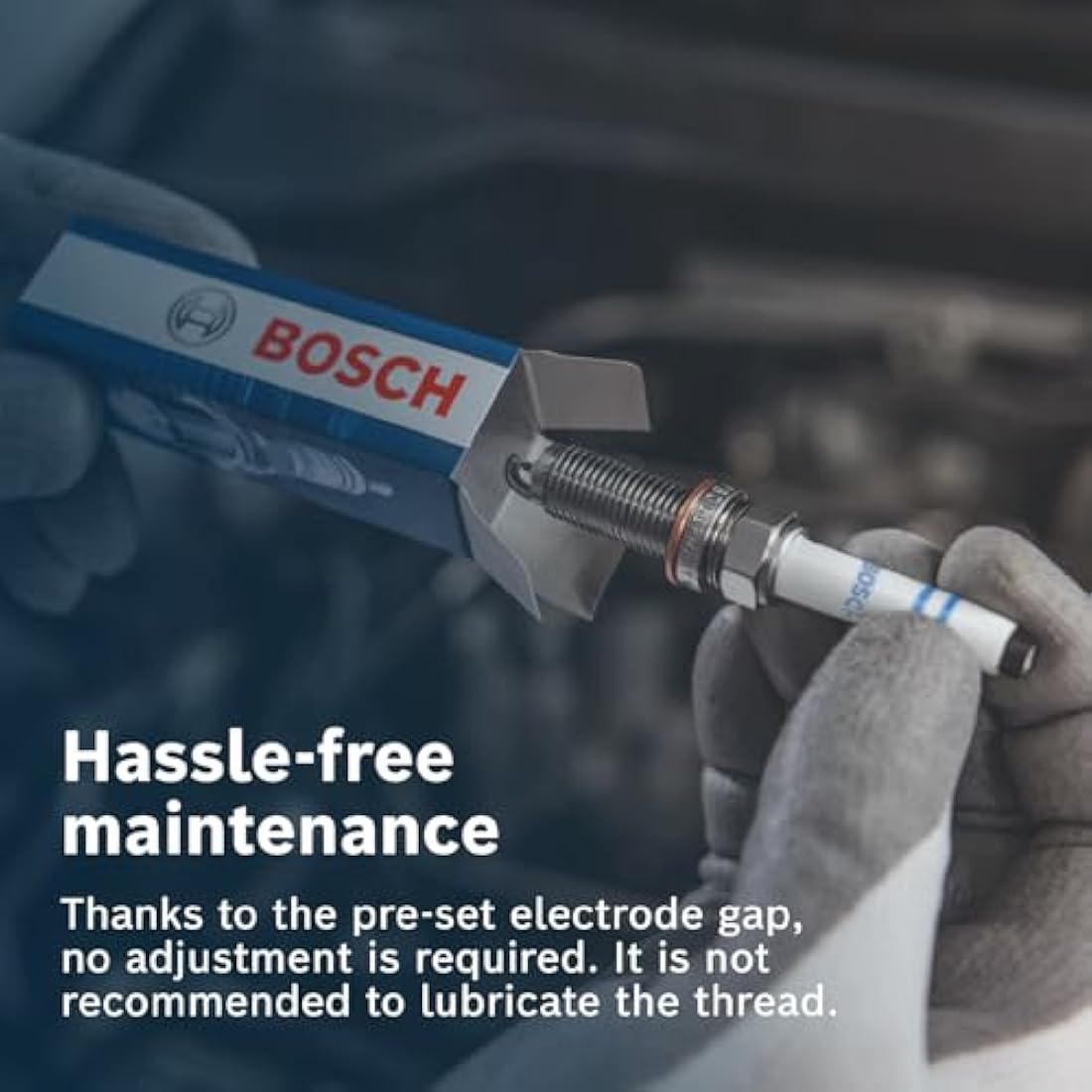 Bosch 0242230806 (N40), Spark Plug Set of 4 - for a Reliable Gasoline Engine Start and Long Service Life - with Robust Design