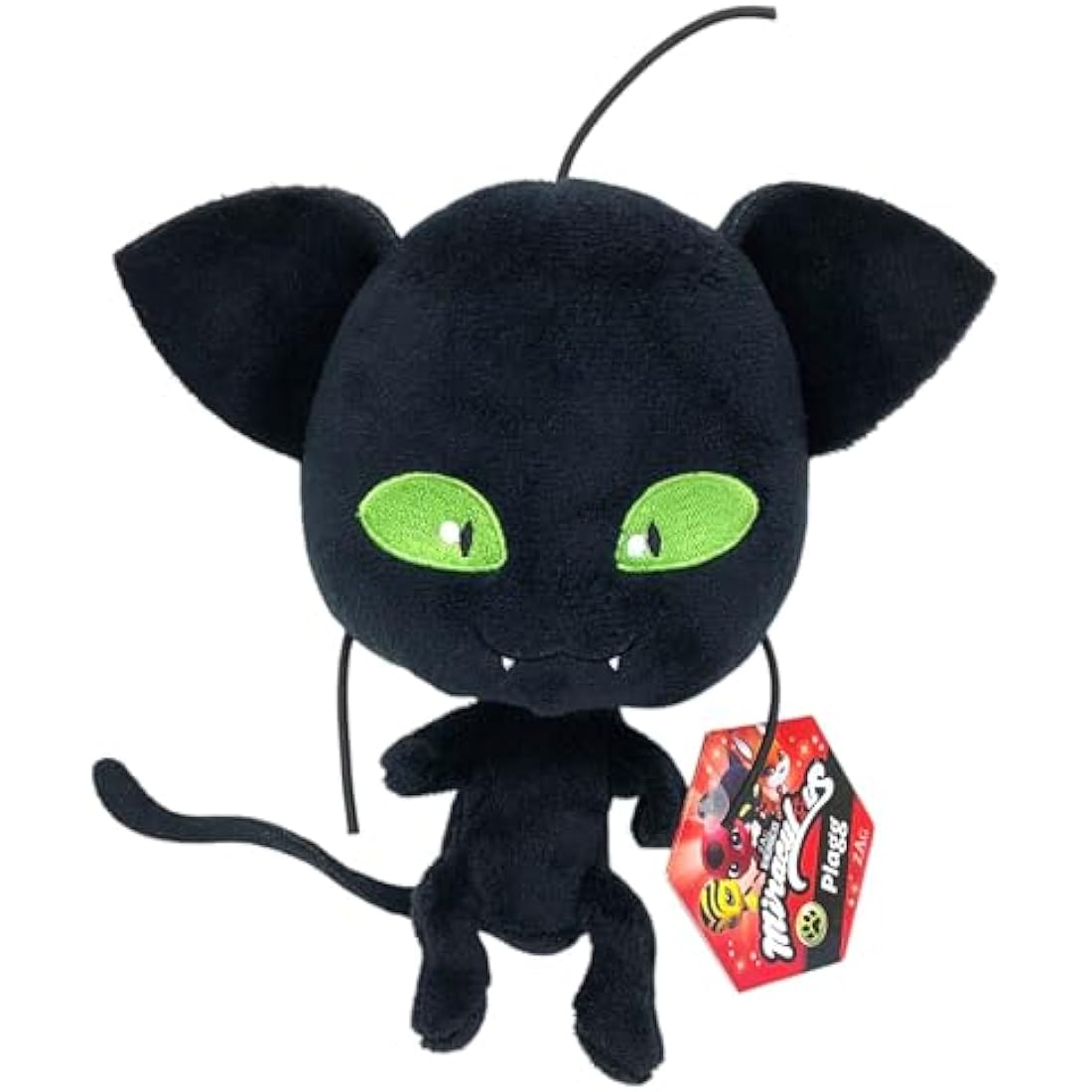 Miraculous Kwami Plagg Plush Toy From Tales Of Ladybug And Cat Noir | 15cm Plagg Soft Toy | Super Soft And Cuddly Toys Bring Their Favourite TV Show To Life | Bandai