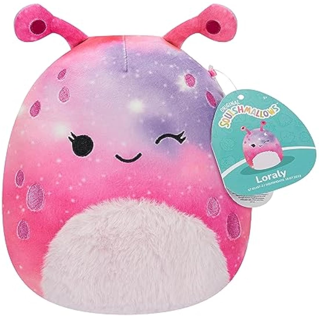 Original Original 7.5-Inch Loraly the Winking Pink and Purple Alien Small Ultrasoft Official Plush