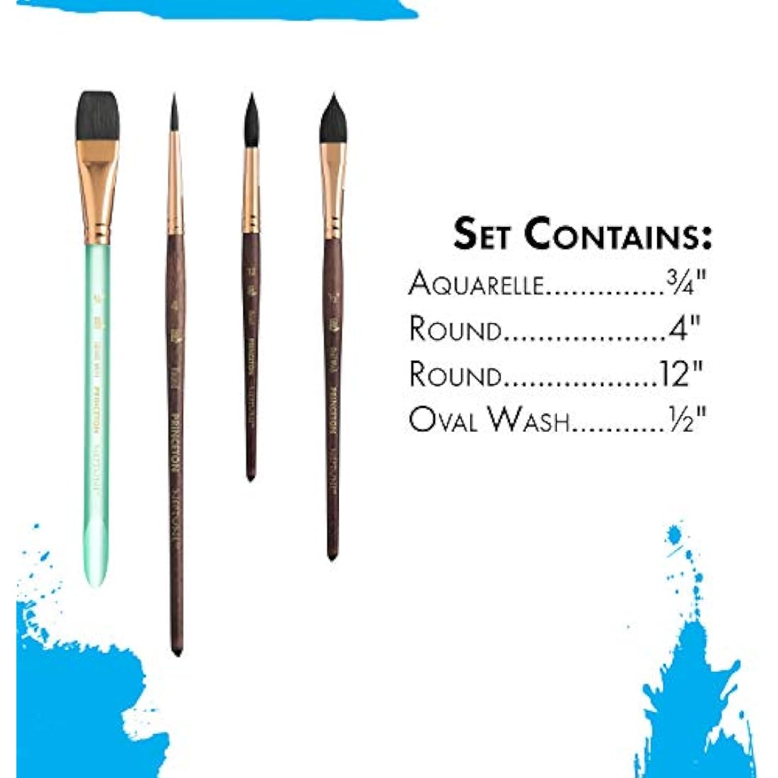 PRINCETON ARTIST BRUSH CO. Synthetic Artist Brush Set, PRO