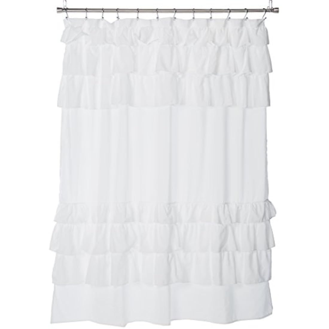 Madison Park Grace Shower Curtain White 72x72