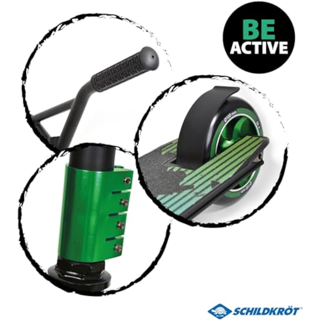 Schildkröt Stunt Scooter Untwist Quality Stunt Scooter with Aluminium Rim 100 mm PU Wheels for Great Tricks and Stunts