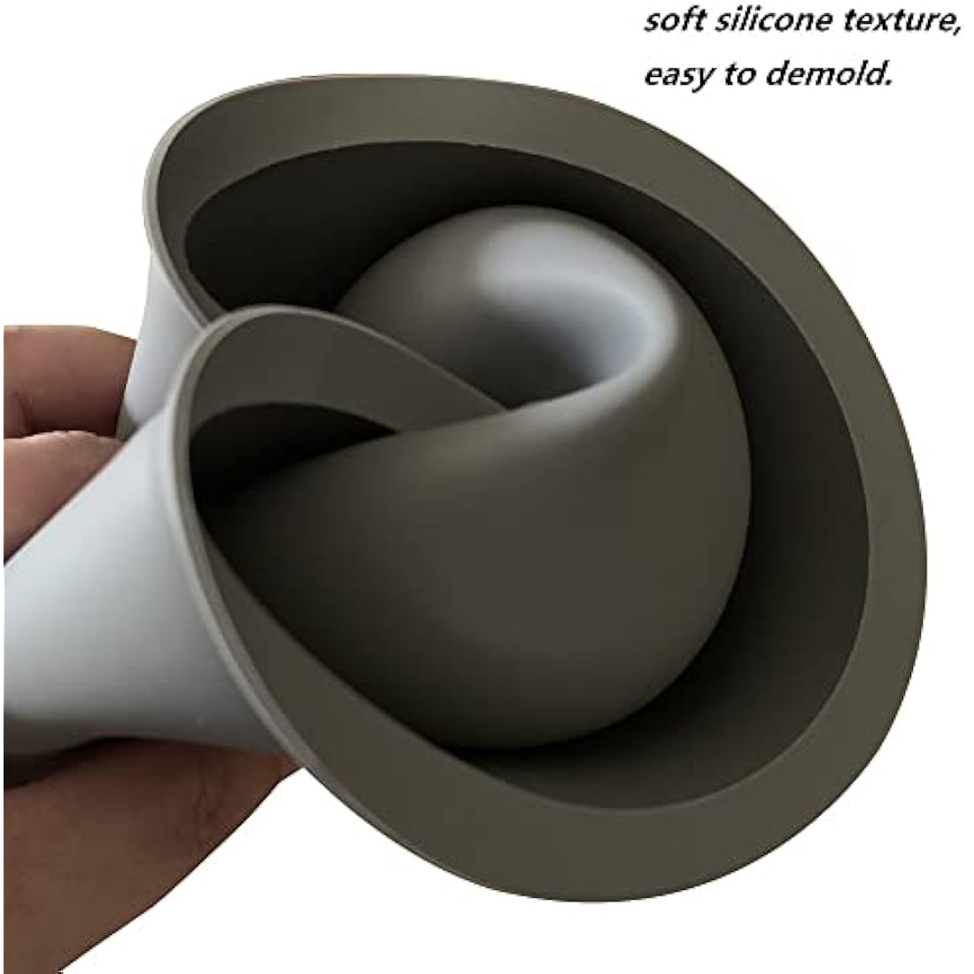 Osilifen Big Round Silicone Planter Mold, 7 Inch Large Round Concrete Molds for Cylinder Flower Pot Making, DIY Handcraft