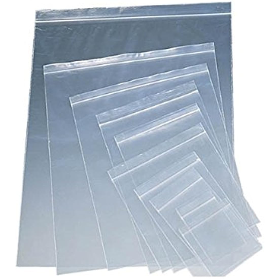 100 Grip Seal Bags 12.75" x 12.75" | Reusable Strong Zip Lock | Clear Resealable Plastic Bags | Polythene Packaging for Food Storage, Jewellery - by Sabco (12.75" x 12.75")