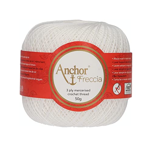 Anchor 4771008 07901 Yarn, Cotton, White