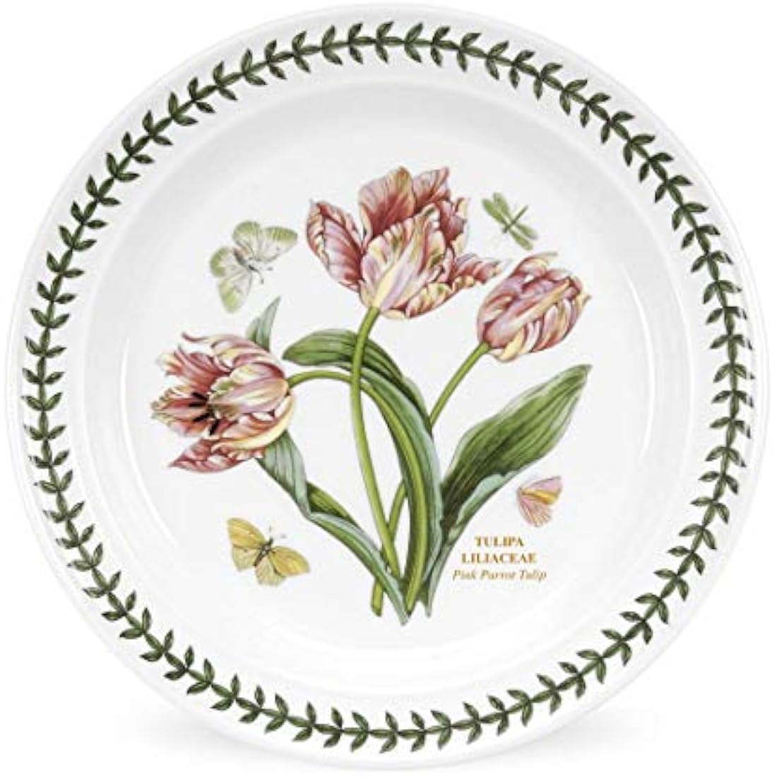 Portmeirion Botanic Garden Plate, Set of 6 - various motifs, Dia.20cm , White