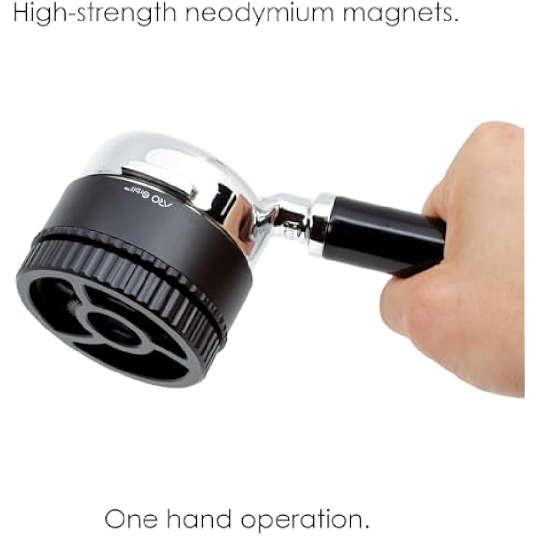 ARO Orbit PRO™ | Aluminum Spirographic Espresso Distribution Tool | Geared WDT for Home Baristas and Professional Cafés (Black, 58mm)
