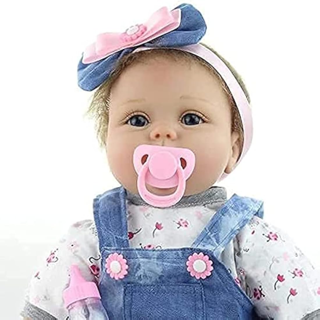 ZIYIUI Realistic Baby Doll With Accessories 22-Inch Handmade Reborn Baby Dolls 55cm Reborn Dolls Girl Boys & Girls Toy Gift Lifelike Baby Doll Soft Silicone Vinyl Cotton Material, Ages 3+