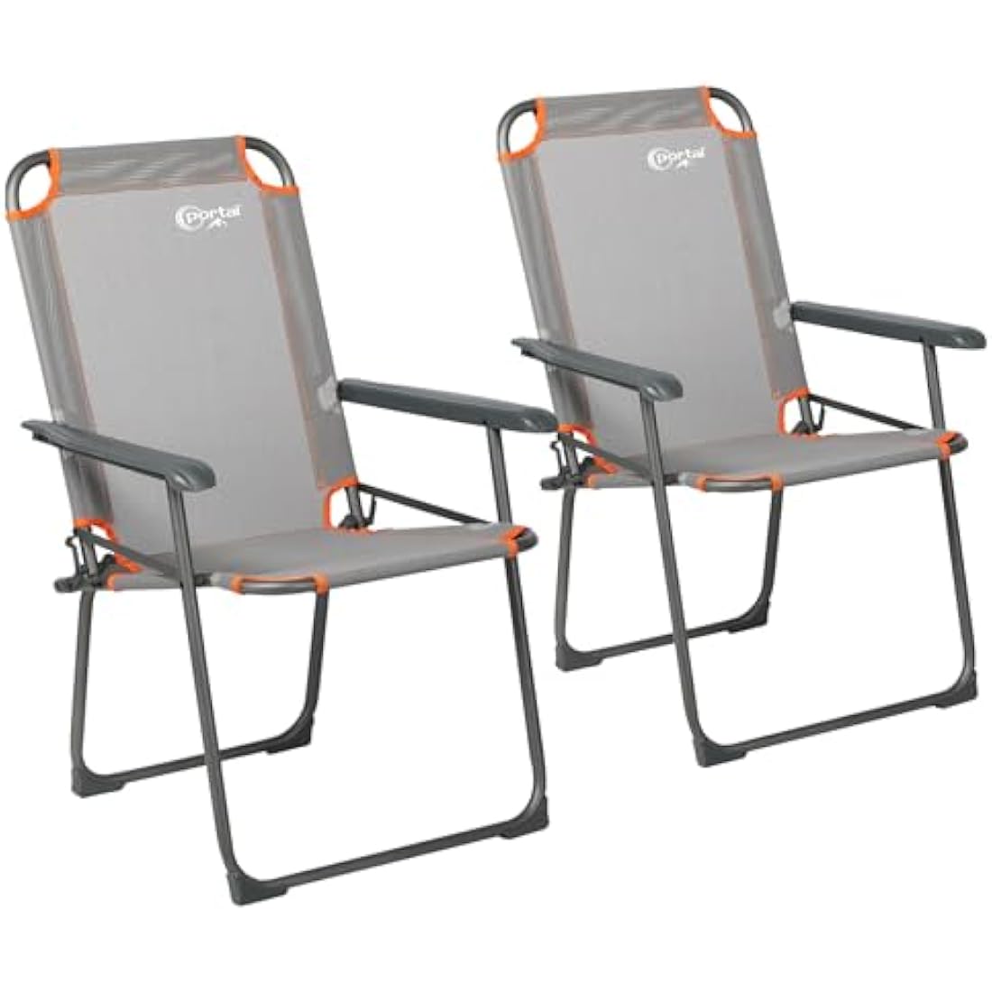 Portal Folding Chair Camping Garden Beach Fishing Outdoor Foldable Chair Lightweight Fold up Picnic Chair High Back Portable Chair Compact with Armrests
