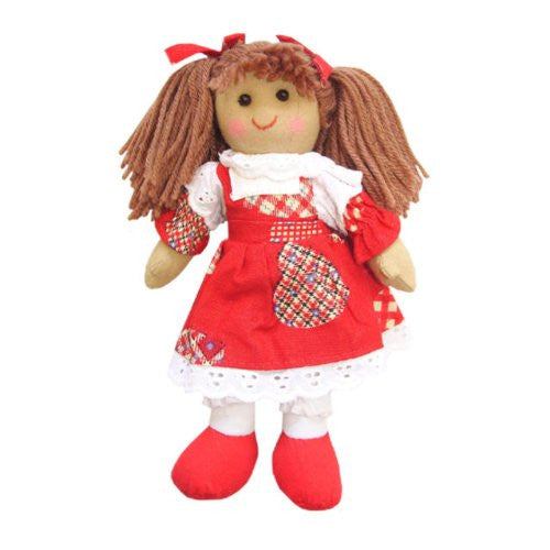 hand made red heart 20cm ragdoll