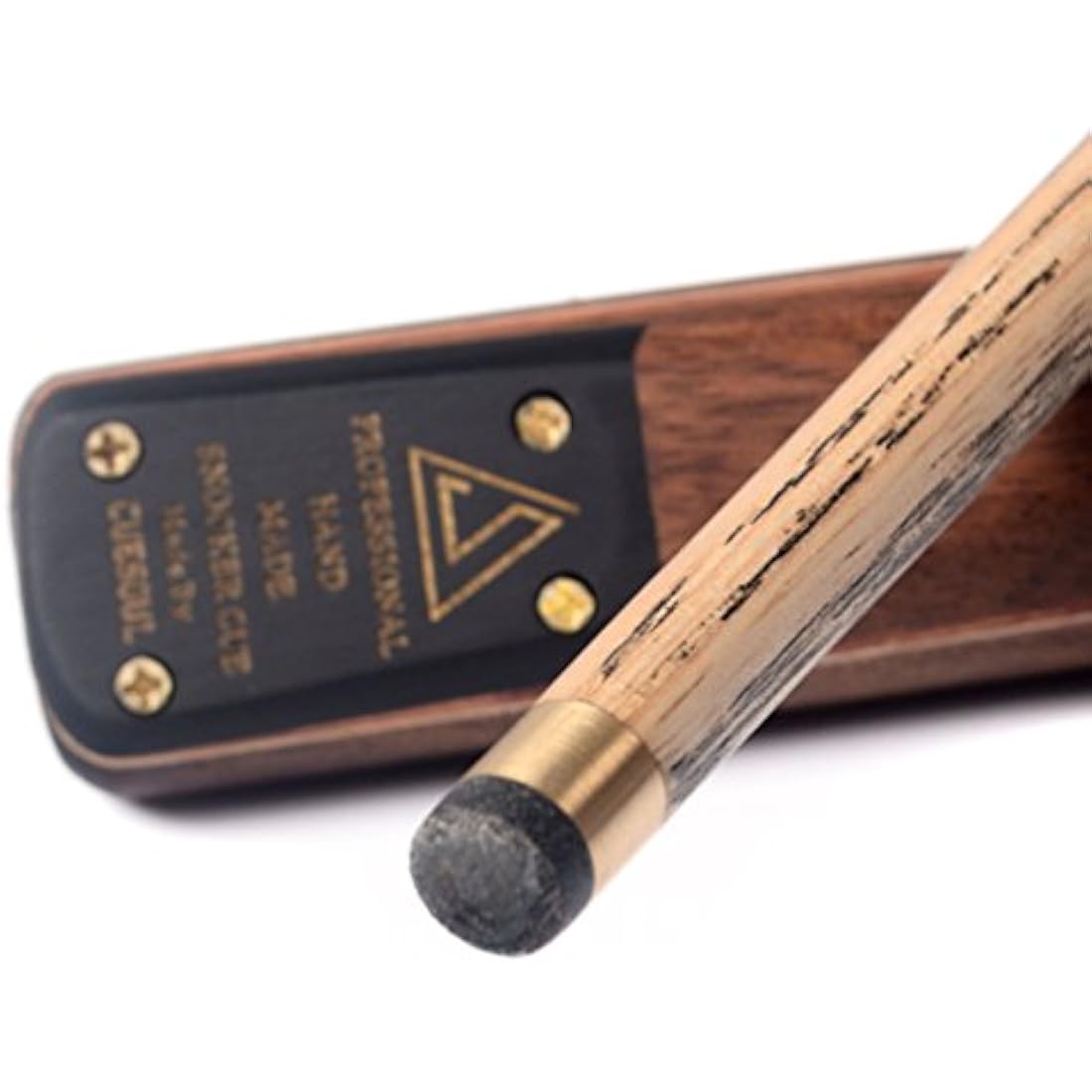 CUESOUL 57" 3/4 Jointed Snooker Billiard Pool Cue Handcrafted 18oz with Telescopic Aluminium Extension & 6" Walnut Extension, Ash Shaft & Walnut Butt, in Aluminium Cue Case, 9.5mm Tip Snooker Cue Set