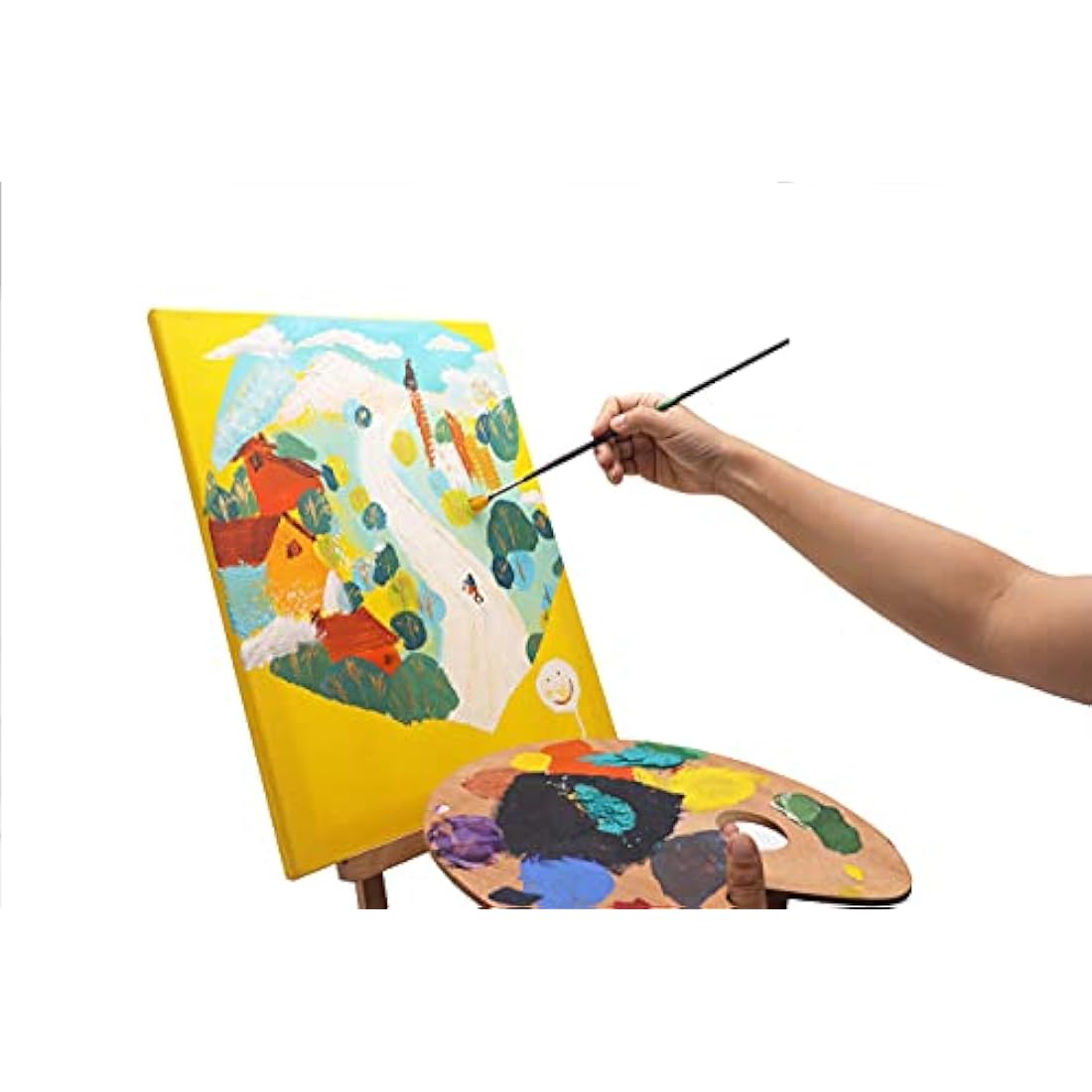 Artme Pre-Stretched Canvas 8pcs –24x30, 30x40, 40x50, 50x60 Assorted Artist Framed Canvas/ 280GSM/100% Cotton/Blank/Triple Primed/Acid Free/Medium Grain/ 1.7cm - Acrylic/Oil