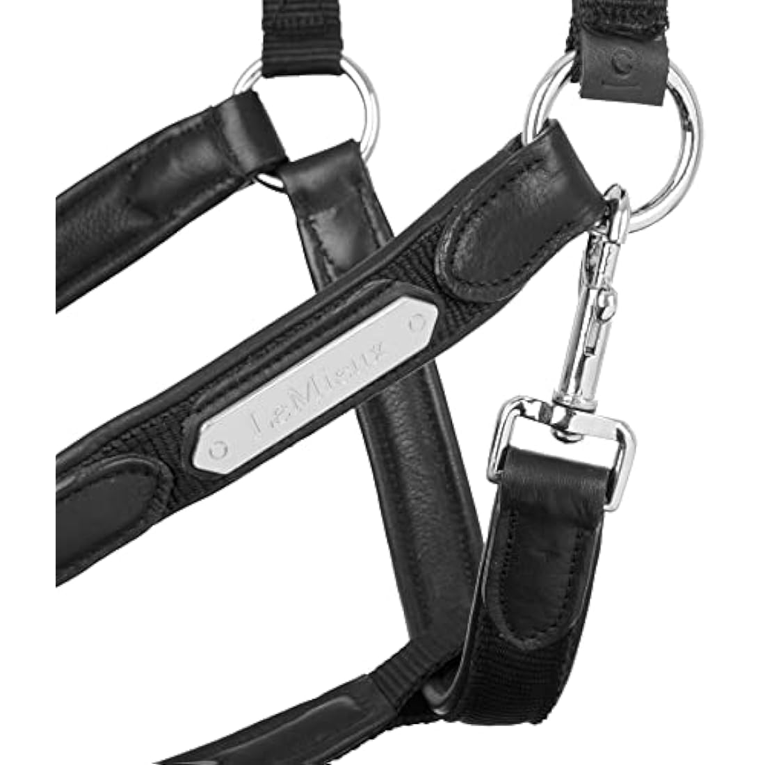 LeMieux Capella Headcollar for Horses - Leather/Nylon - Pressure Relief & Soft Touch