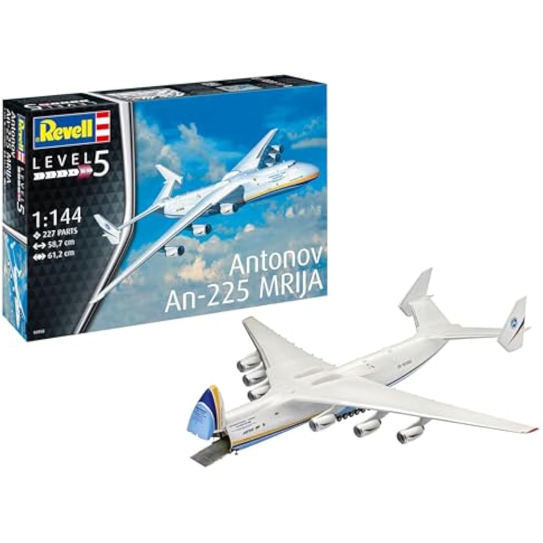 Revell 04958 Antonov An-225 Mrija 1:144 Scale Unbuilt/Unpainted Plastic Model Kit