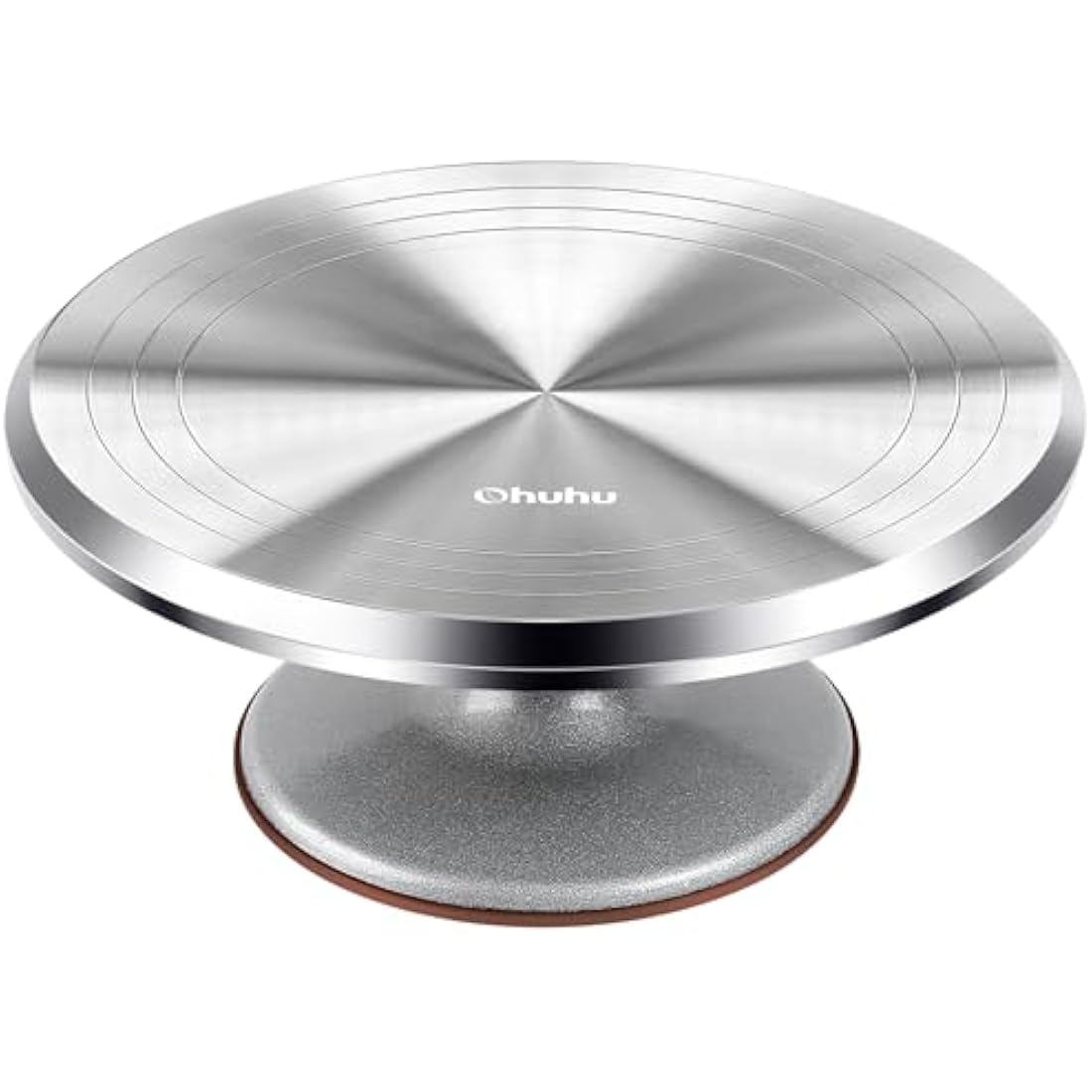 Ohuhu Cake Turntable, 12 Inch Cake Decorating Turntable, Aluminium Alloy Cake Rotating Stand, Cake Turn Table for Baking Cake Decoration, Gift for Baking Enthusiast