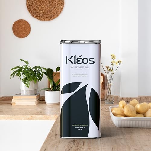Kleos Extra Virgin Olive Oil 5L – New Harvest 2024/25 – Cold-Pressed Greek Olive Oil from Koroneiki Olives – Premium Quality
