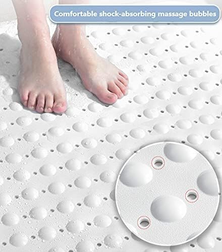 Stafeny Non-Slip Shower Mat for Inside the Non-Slip Anti-Mould Rubber Shower Mat (White, 50x80cm)