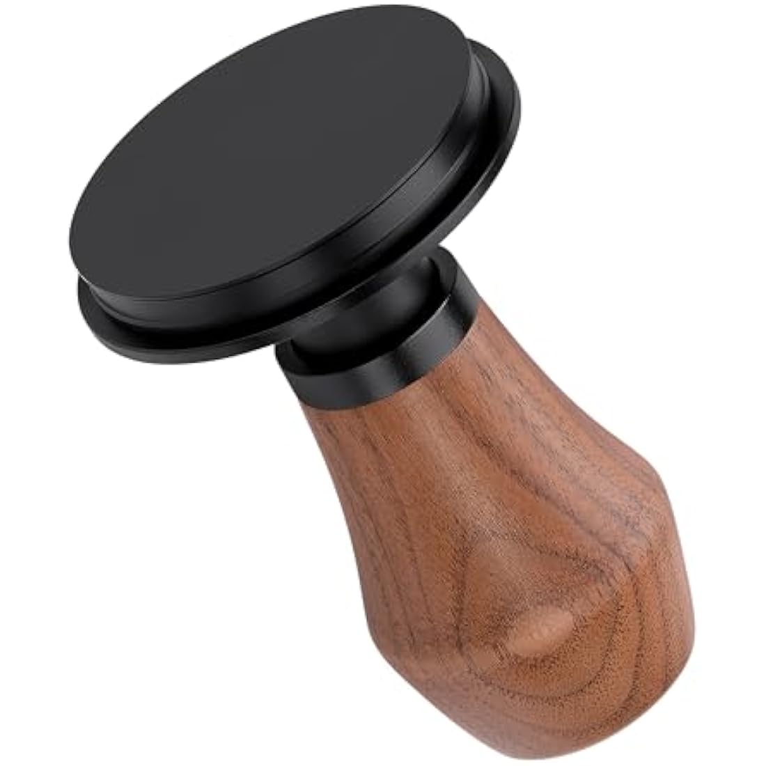 Normcore 58.5mm Espresso Coffee Tamper V4, Spring Loaded Tamper With Titanium PVD Coating Flat Base -15lb / 25lb / 30lbs Replacement Springs, Genuine American Walnut Handle