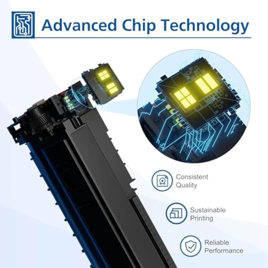 415A 415X Toner: (With Chip) Compatible for HP 415A Toner Cartridge Multipack Color Laserjet Pro MFP M479fdw M479dw M479fnw M479fdn M454dw M454dn W2030A (4 Pack, Black Cyan Yellow Magenta)