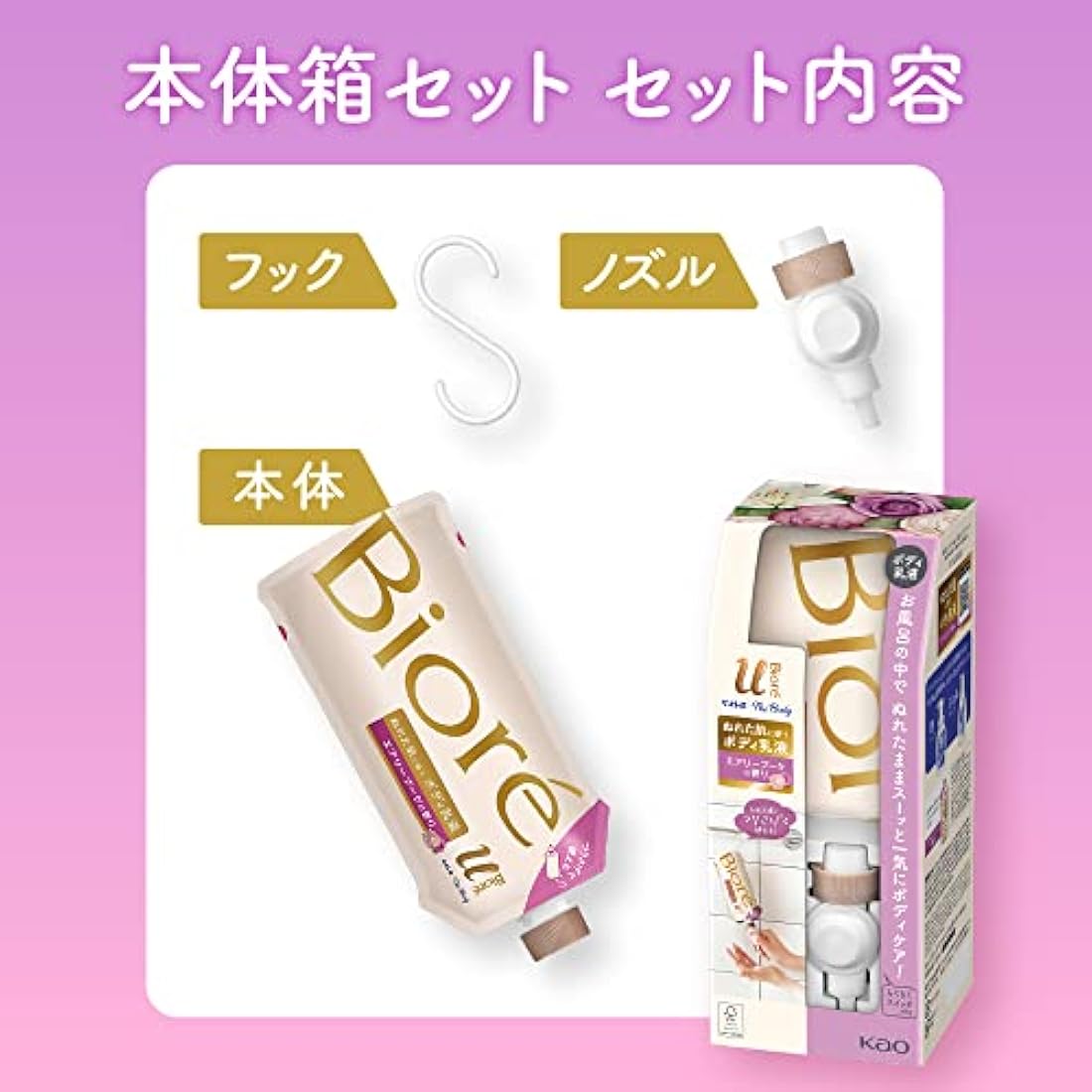 Biore U The Body Milky Lotion For Wet Body - Refill - Natural Citrus Tea