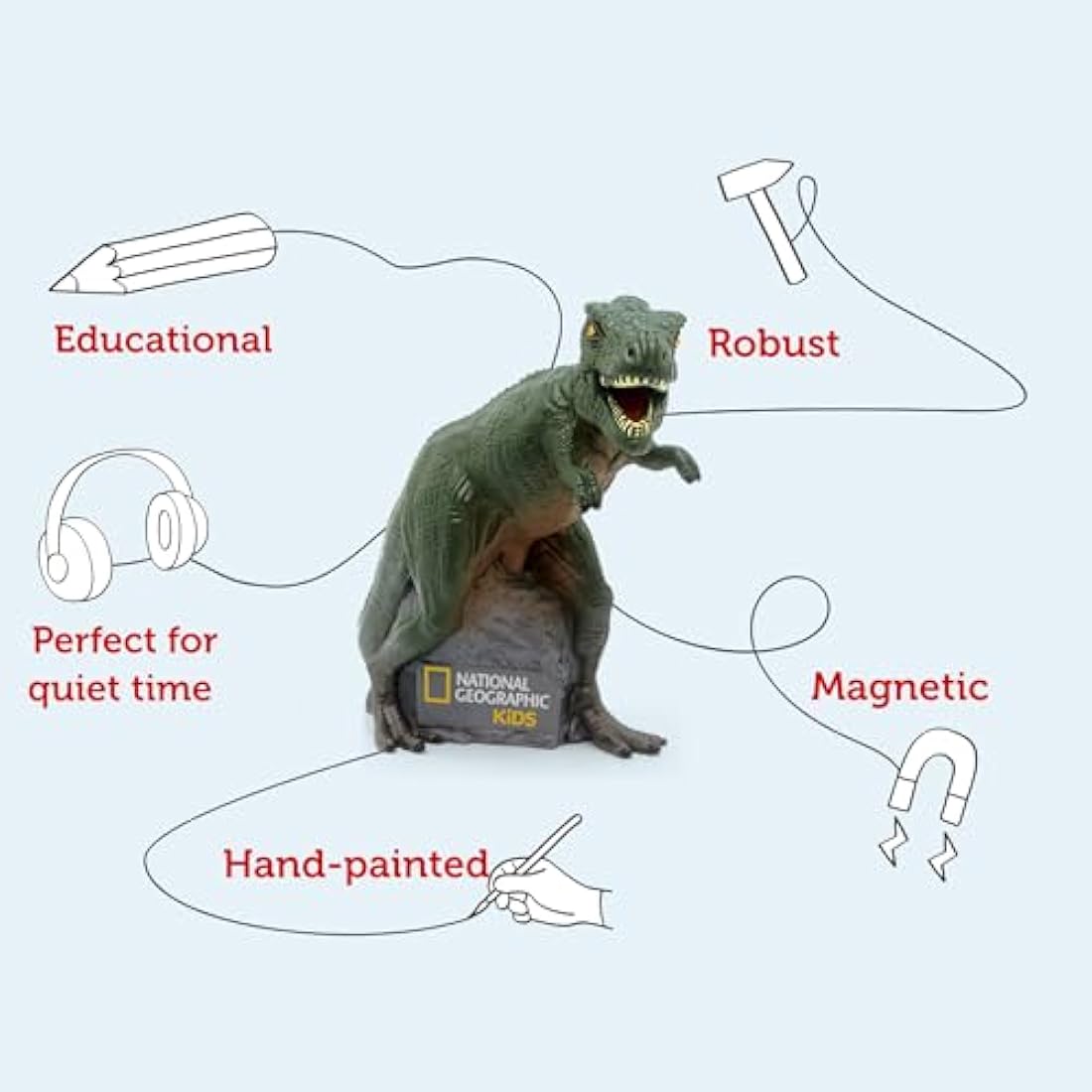 tonies National Geographic: Dinosaur Audio Character - National Geogprahic Kids Audiobooks for Children