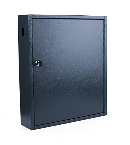 PAVO Deluxe Key Cabinet for 150 keys - Dark Grey, Metal, Dark Grey, 10x38x45 cm