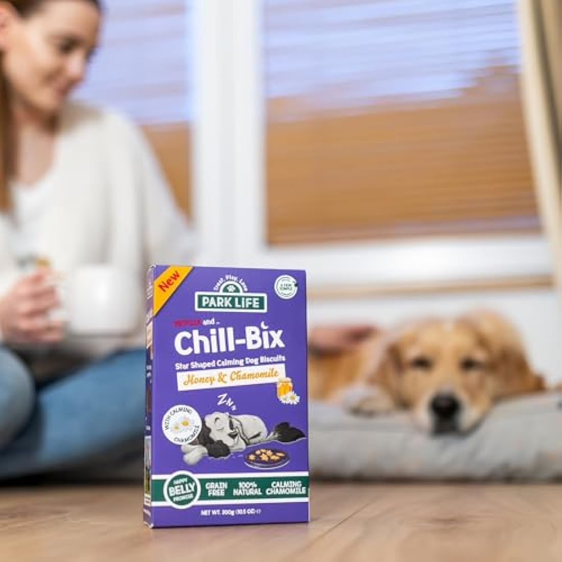PARK LiFE - Chill Bix Dog Biscuits Honey & Chamomile, 6 x 300g