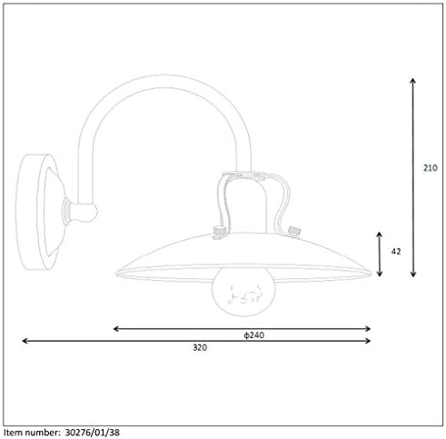 Lucide RÖMER - Wall Light - Ø 24 cm - E27 - Cream
